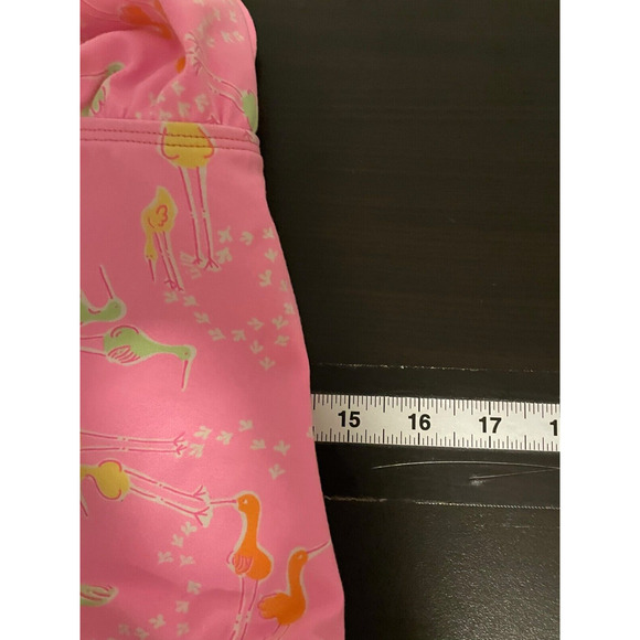 Pink Flamingo Print Women's Swimsuit - Picture 5 of 6